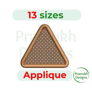 Triangle Applique Embroidery Design. Triangle embroidery design. Applique design triangle. Triangle applique machine embroidery design.