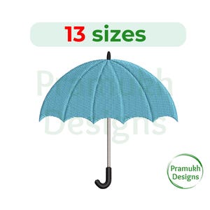 Umbrella Embroidery Design. Umbrella Silhouette. Umbrella Design. Mini Umbrella. Machine embroidery design. Umbrella Fill Stitch.