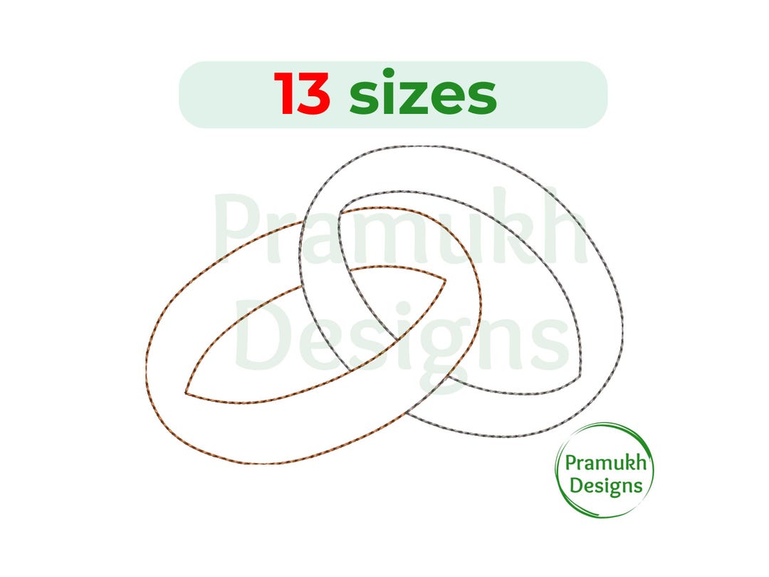 Wedding Rings Embroidery Design. Wedding Rings Outline Embroidery ...