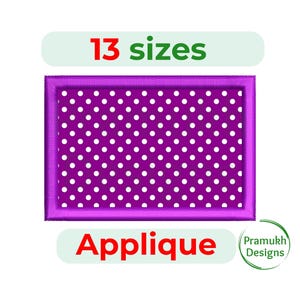 Rectangle with sharp edge Applique Embroidery Design, Shape Applique Machine Embroidery Design, Frame Embroidery Design