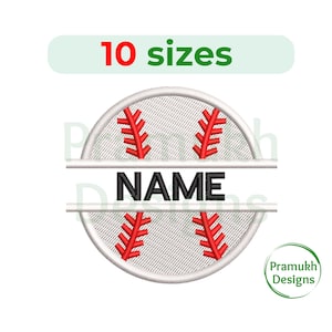 Split Softball Embroidery Design. Mini Baseball. Softball design. Machine embroidery design.  Split baseball design. sport embroidery.