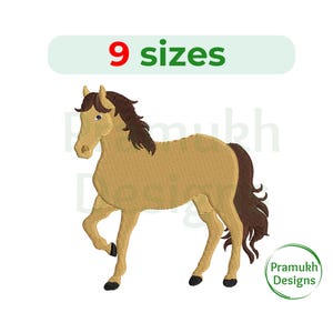 Horse Embroidery Design. Horse Silhouette. Machine embroidery design. Mini Horse. Animal Embroidery. Machine Embroidery Design.