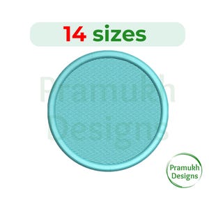 Circle Embroidery Design, Circle machine Embroidery Design, Circle Embroidery Frame, Embroidery Circle, Mini Filled Circle Embroidery Design