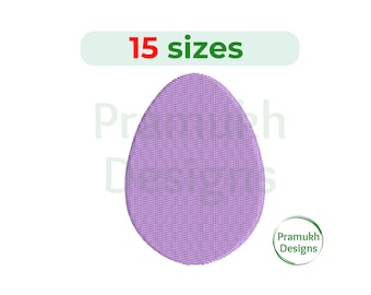 Easter Egg Embroidery Design (0.5–7.5 inch) – Mini Egg, Machine Embroidery, Happy Easter, Digital File