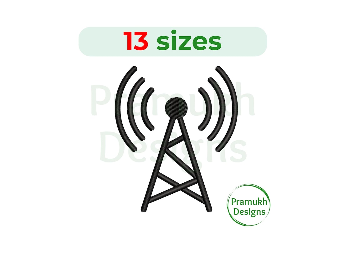 Ham Radio Operator Embroidery Design (1.5–7.5 Inch) – Mini Radio ...