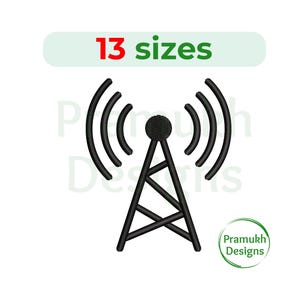 Ham Radio Operator Embroidery Design. Radio Operator mini. Radio Operator Silhouette. Machine Embroidery Design. Radio embroidery.
