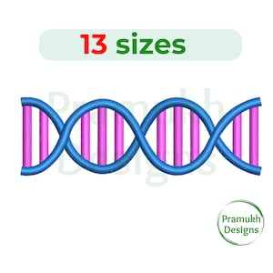DNA embroidery design. DNA mini design. DNA embroidery. Dna Silhouette. Machine embroidery design. dna Strand design. Dna design.
