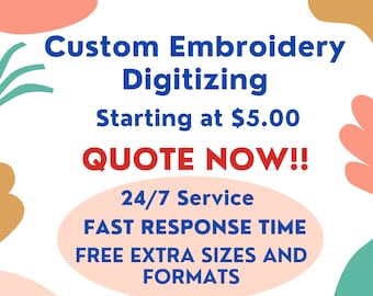 Custom Embroidery Digitizing Service | Logo Digitizing | Custom Digital Embroidery | Pet & Image Digitizing | Embroidery Design Digital