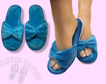 Slumber Party Slippers for Kids Spa Party Favors Pajama Party Girls Night Plush Slippers Sleepover Party Favor Pink Birthday Party