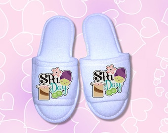 Spa Party, Spa Party Slippers, Kid and Adult Slippers, Spa Party Favors