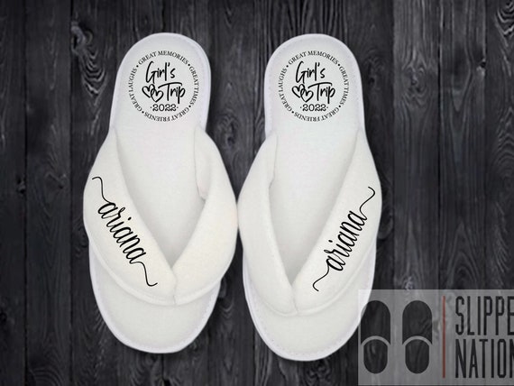 Personalized flip flops deals
