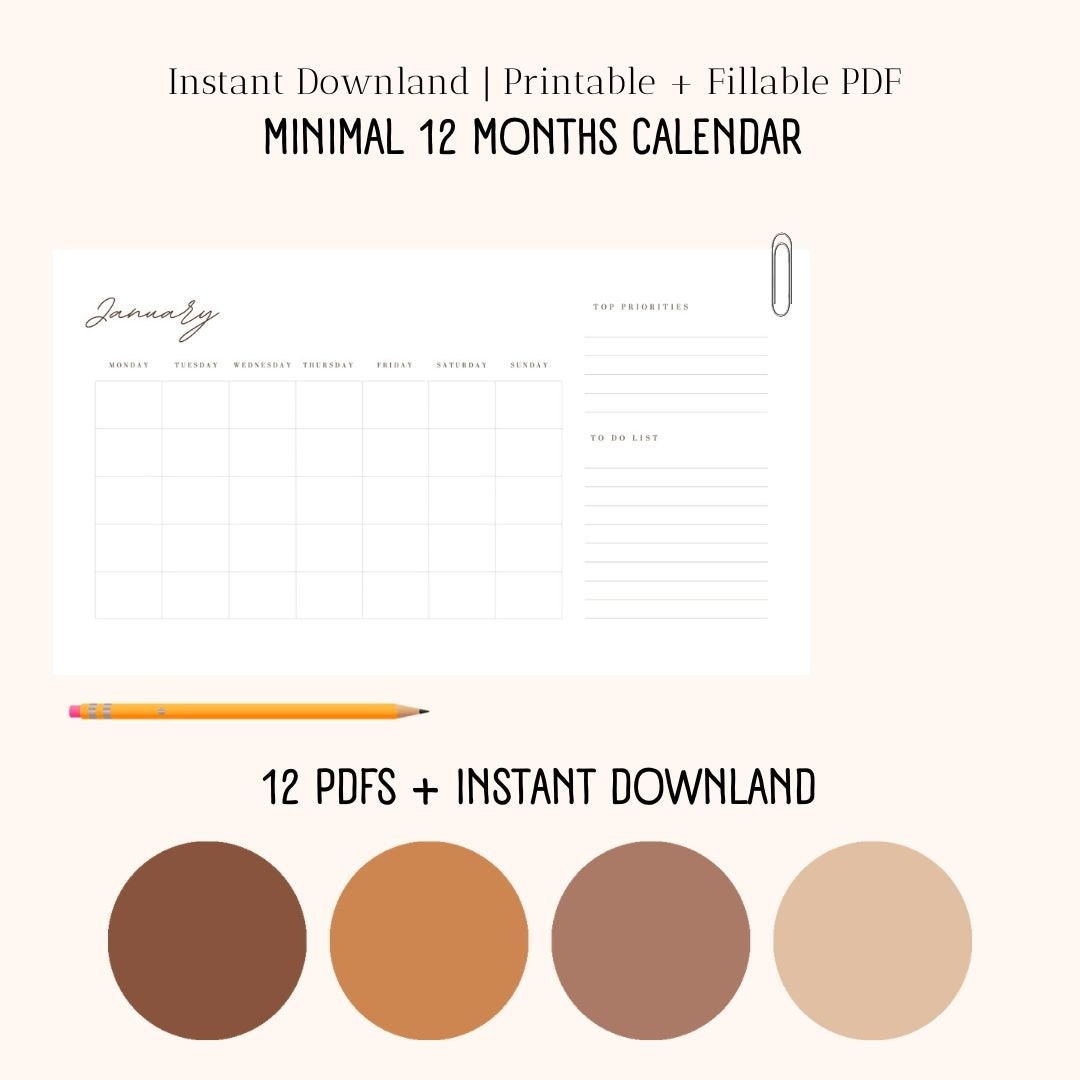 2023-monthly-calendars-landscape-printable-calendar-template-etsy
