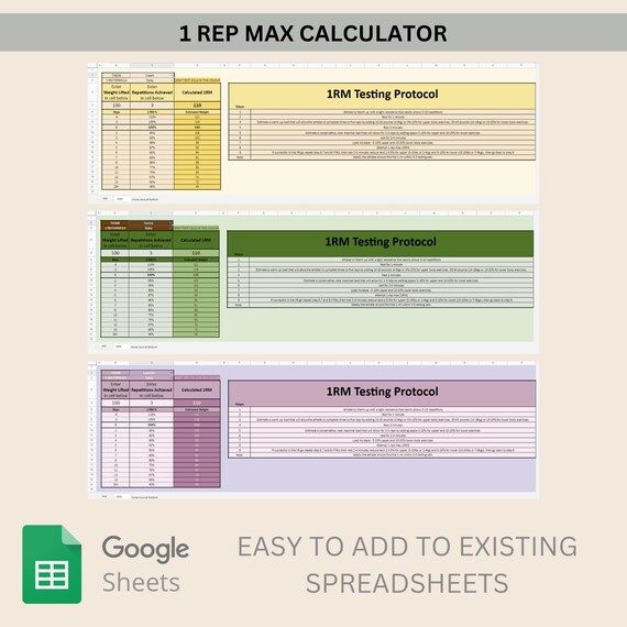 Rep max calc deals