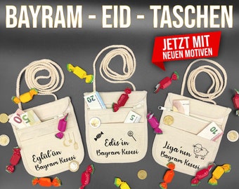 Sac RAMADAN BAYRAM Kesesi Cantasi EID remplissage pour enfants musulmans personnalisé Harclik résistant au sucre cadeau Hediye sac de poitrine nom