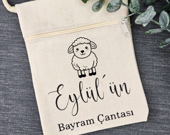 KURBAN Adha sac BAYRAM Kesesi Cantasi EID remplir pour enfants musulmans personnalisé Harclik résistant au sucre cadeau Hediye sac de poitrine