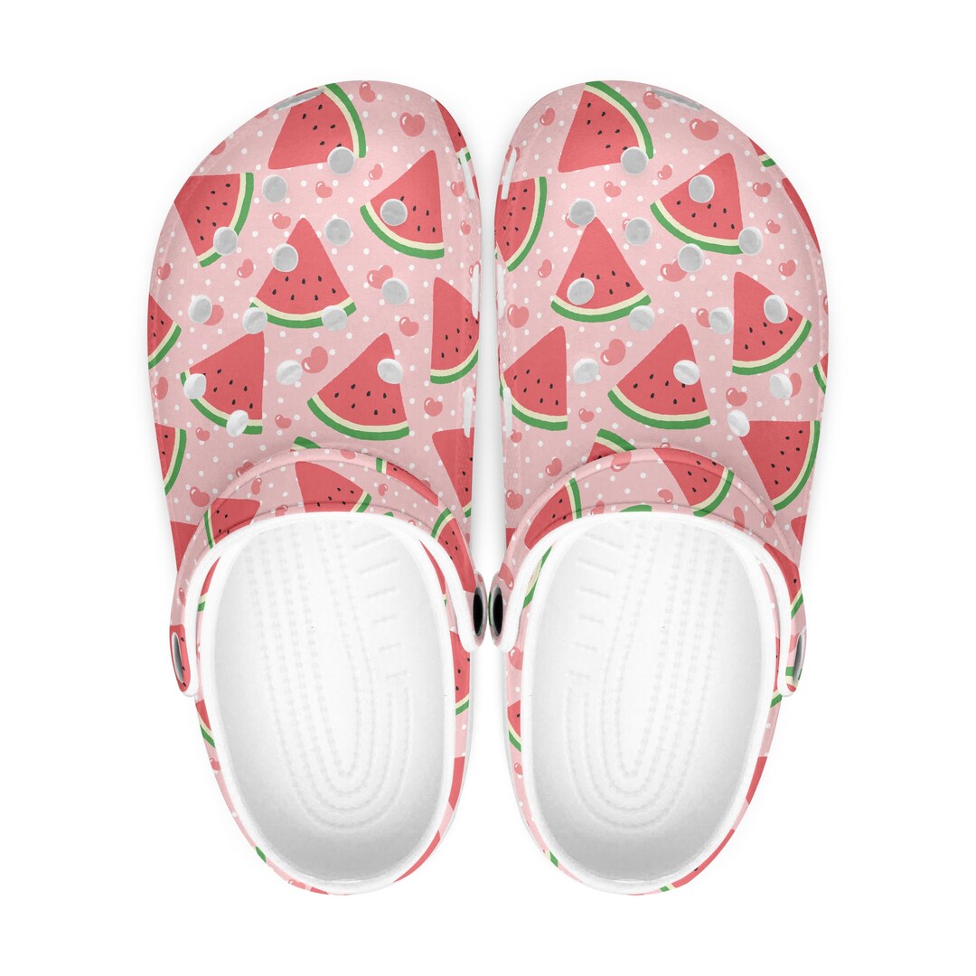 Obstsalat Sommer Früchte Crocs Clogs Rosa Wassermelone Schuhe - Etsy