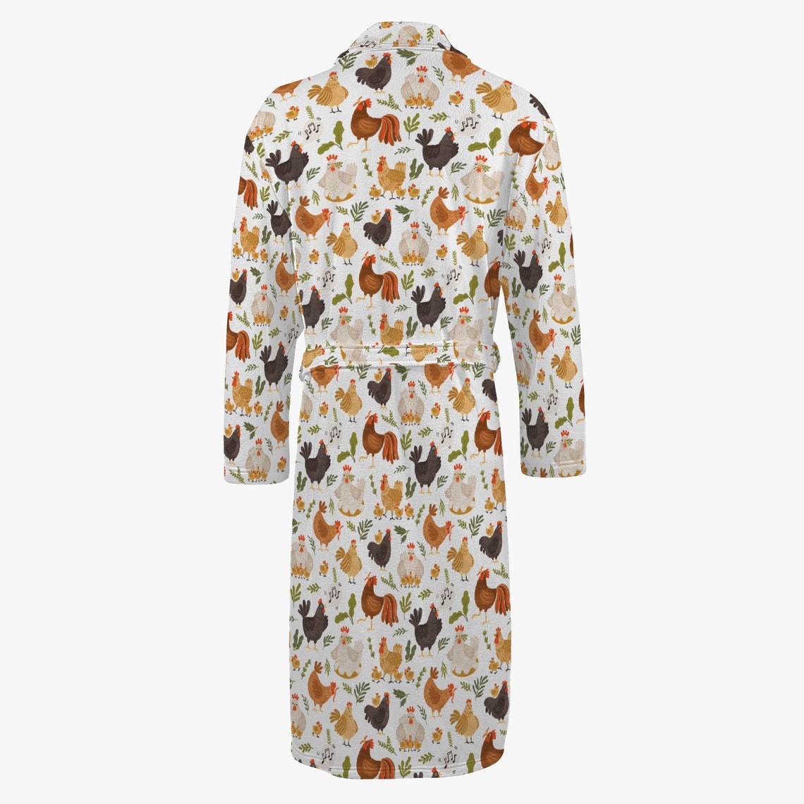 Funny Chicken Robes for Men Women Chicken Pattern Robe Bathrobe Chicken