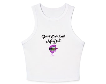 Funny Graphic Racer Tank Top | Women's Casual Summer Apparel | Perfect for Parties, Gifts, and Every Day Wear, Yoga Top, Beachwear