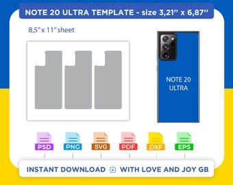 Note 20 Ultra Phone Case Template, Png, Svg, Dxf, Eps, Canva, Label, Wrapper, Cut File, Cricut, Silhouette, Sublimation, Printable, Digital