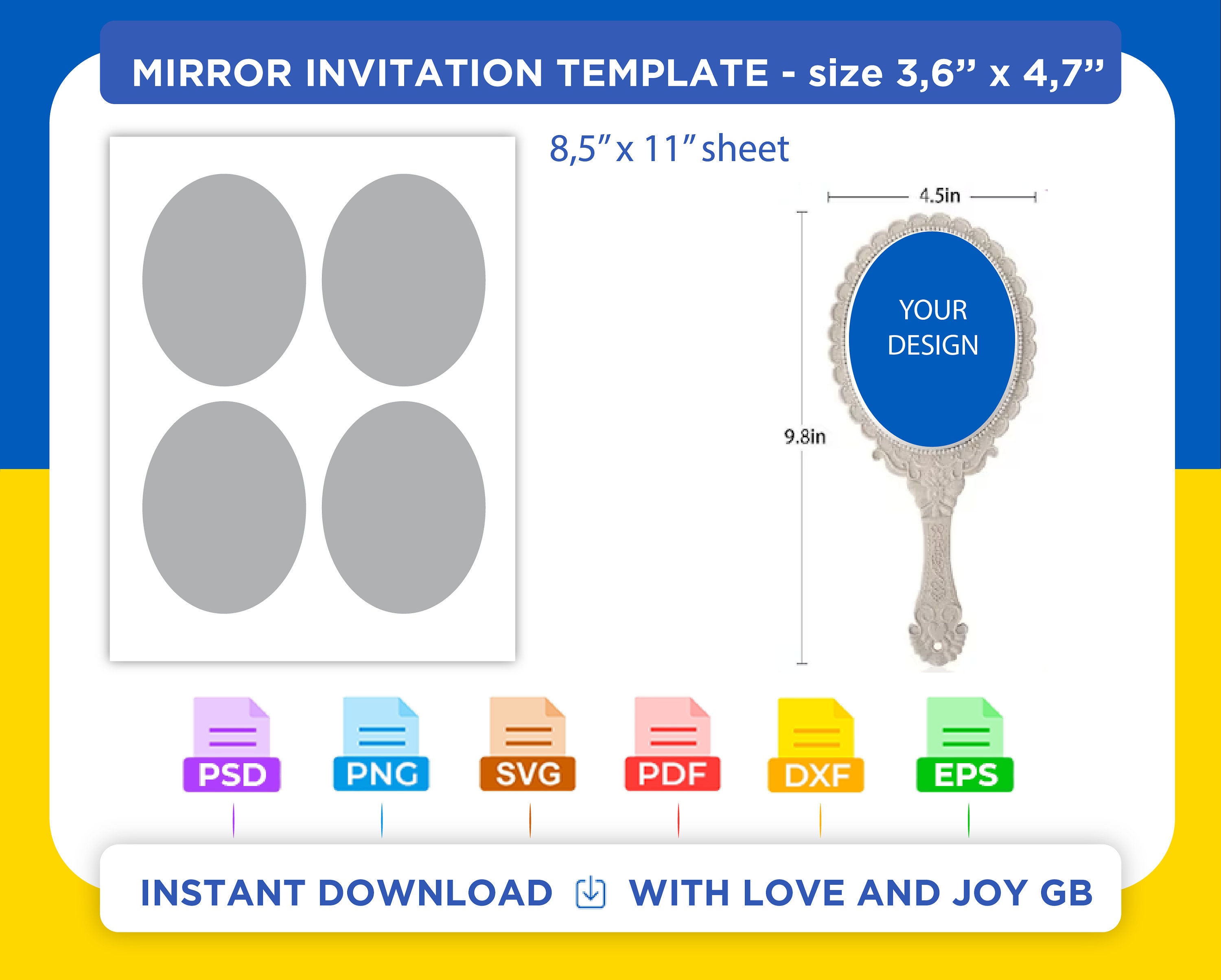 Mirror Template Printable Mirror Template Printable
