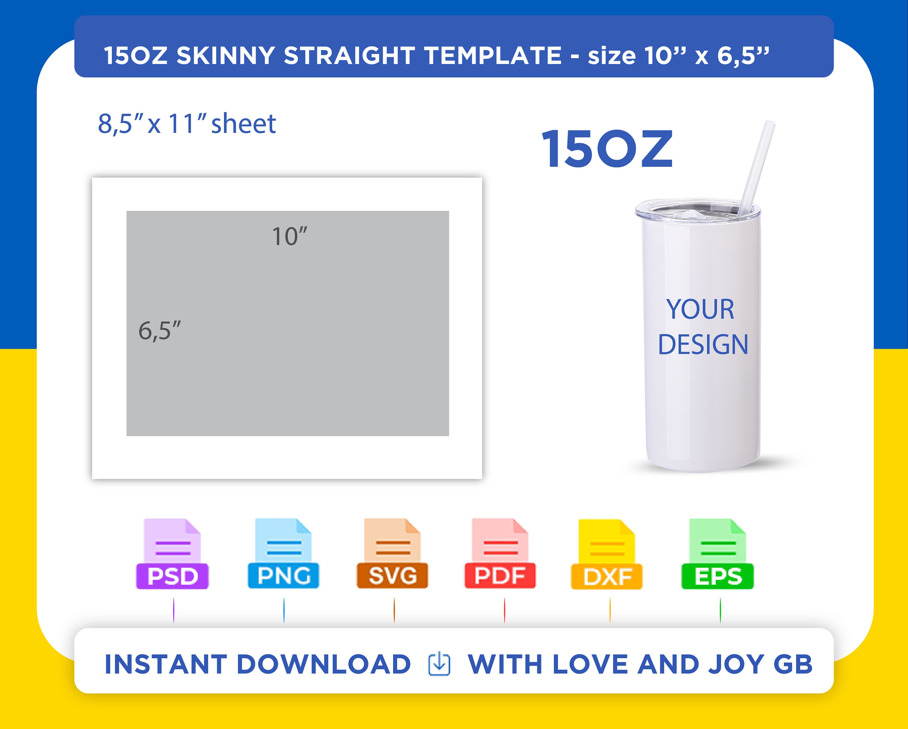 15 OZ SKINNY SUBLIMATION TUMBLER – Avenue 75 Products, Services & Design