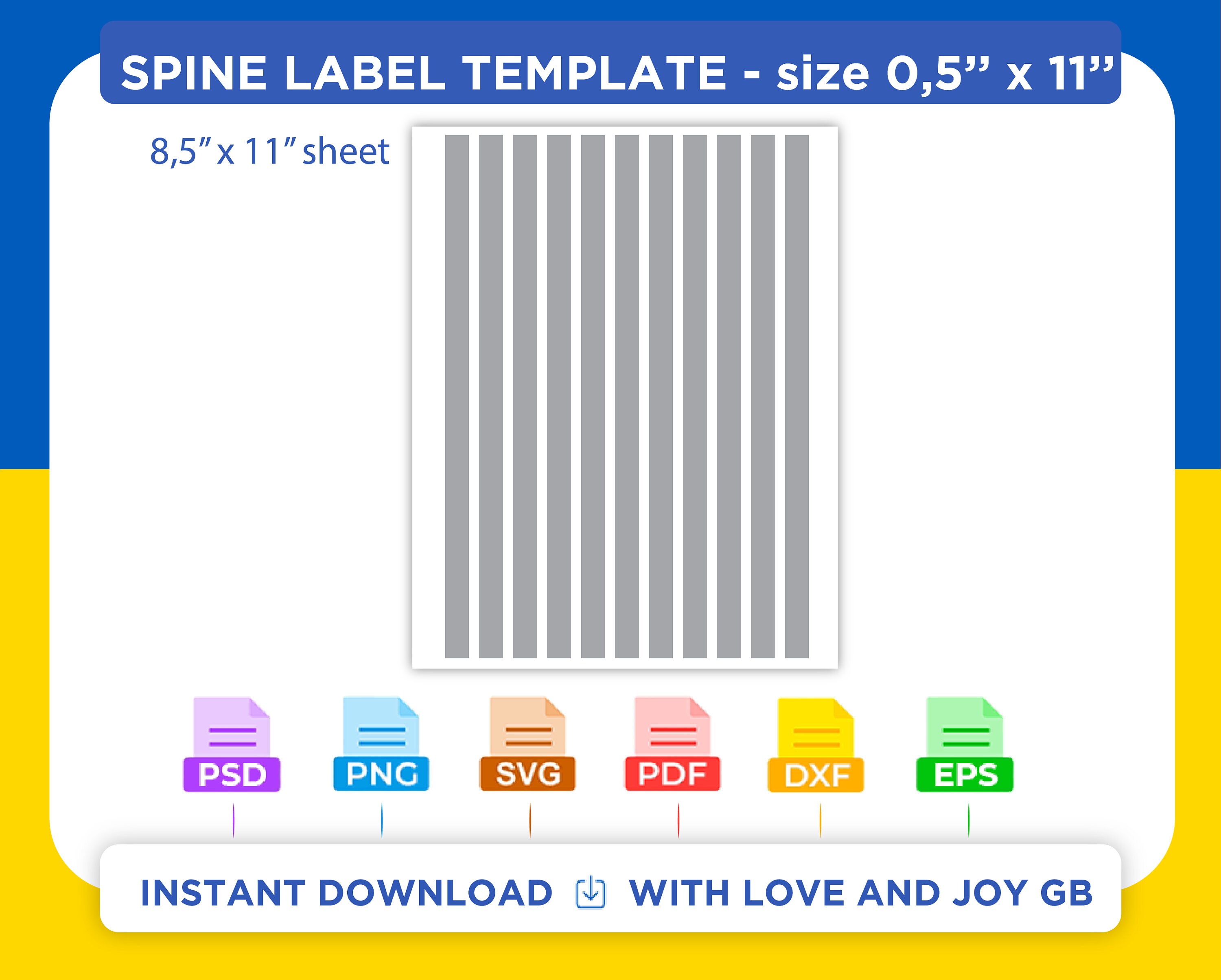 Self adhesive spine labels