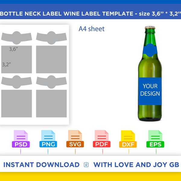 Bier Soda Flasche Vorlage, Png, SVG, Dxf, Eps, Pdf, Psd, DIY, Jpg, Ai, Geschenk, Verpackung, Etikett, Canva, Cricut, Sublimation, Cut File, Printable