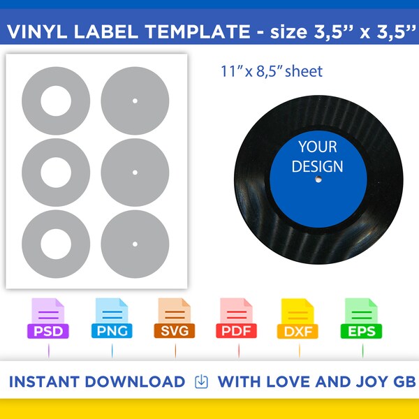 Blank Vinyl Record Etsy