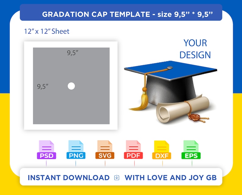 Graduation Cap Template Svg Png Dxf Eps Canva Label Etsy Graduation Cap Template Svg Png Dxf Eps Canva Label Etsy