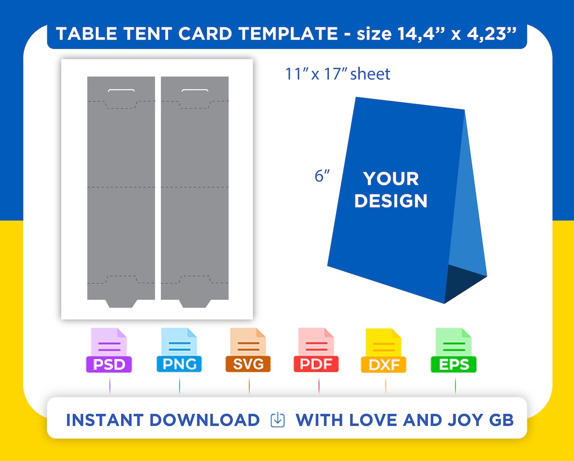 Table Tent Food Card Template Png Svg Dxf Eps Label Etsy