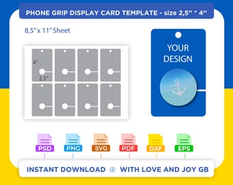 Phone Grip Card - Etsy