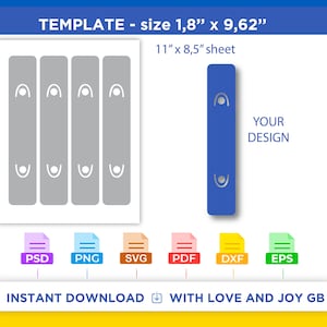 Glitter Pen Holder Template, Svg, Png, Dxf, Eps, Label, Wrapper, Canva, Cricut, Silhouette, Cut File, Sublimation, Printable, Digital, Gift