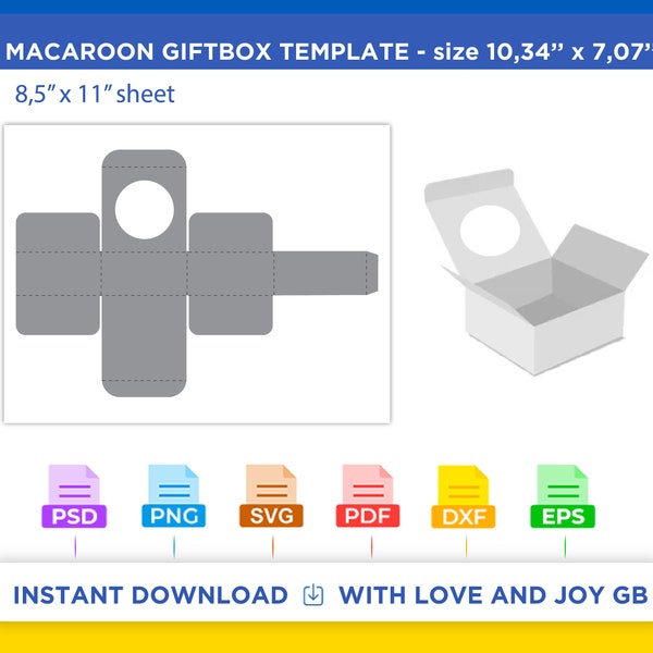 Macaron Box - Etsy