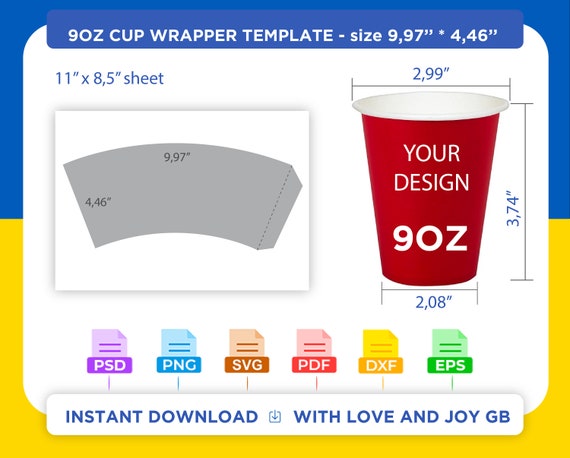 Coffee Cup Labels Template