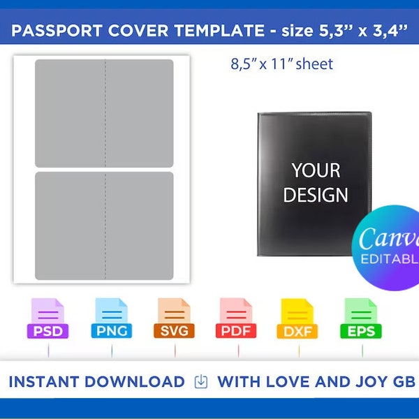 Sublimation Passports Cover Png - Etsy