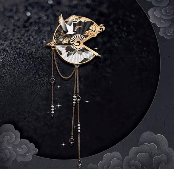 Biling Original Design Crane Brooch Women Personalized Elegant