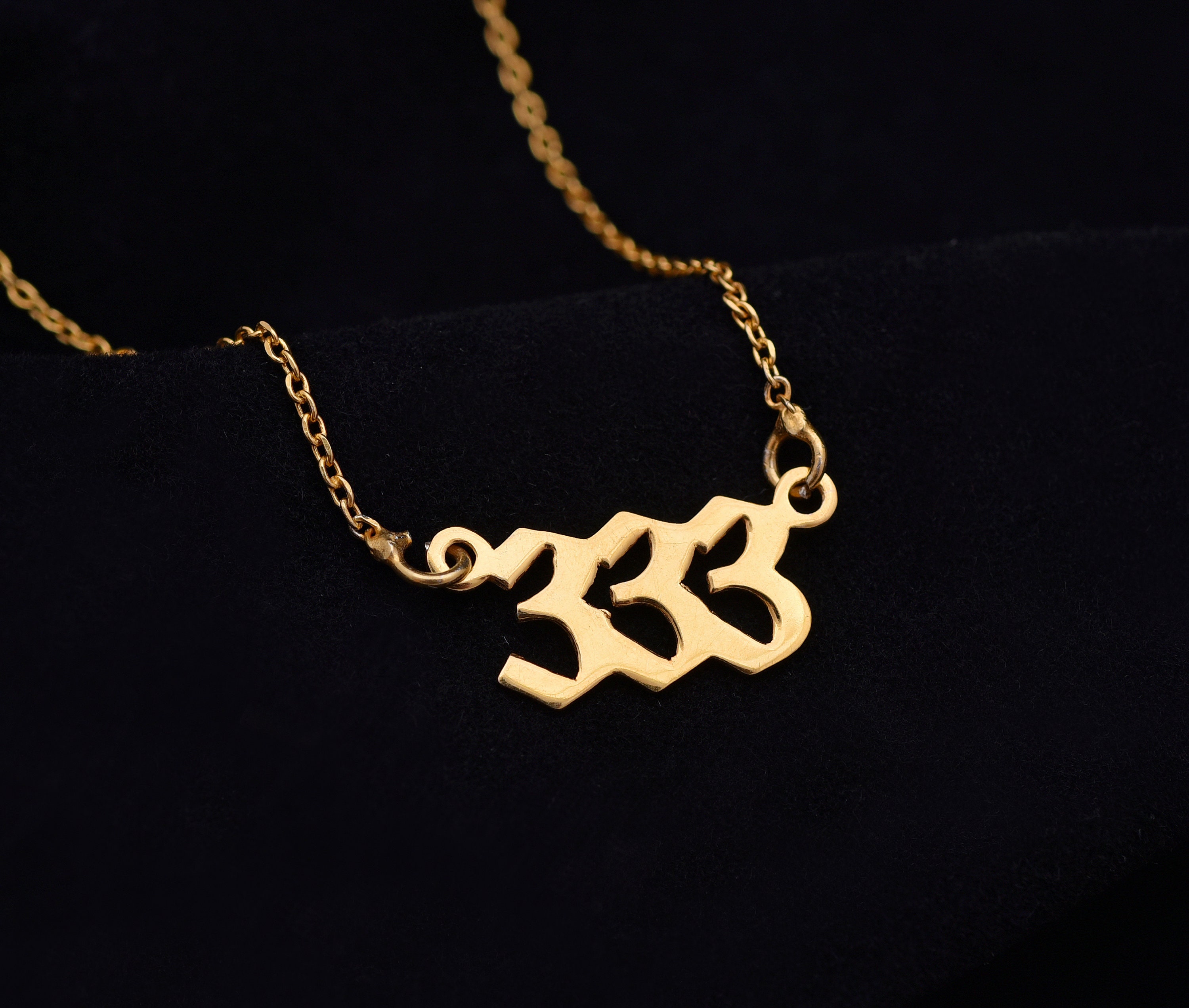 Dainty Angel Number Necklace, Lucy Number Necklace, Year Necklace, 111