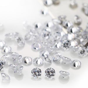 Weiße CZ Diamant Steine, runde Zirkonia Kristall Diamant, lose Steine 3AAA, Luxus Schmuckherstellung Steine Top Qualität (0,8 mm - 20 mm)