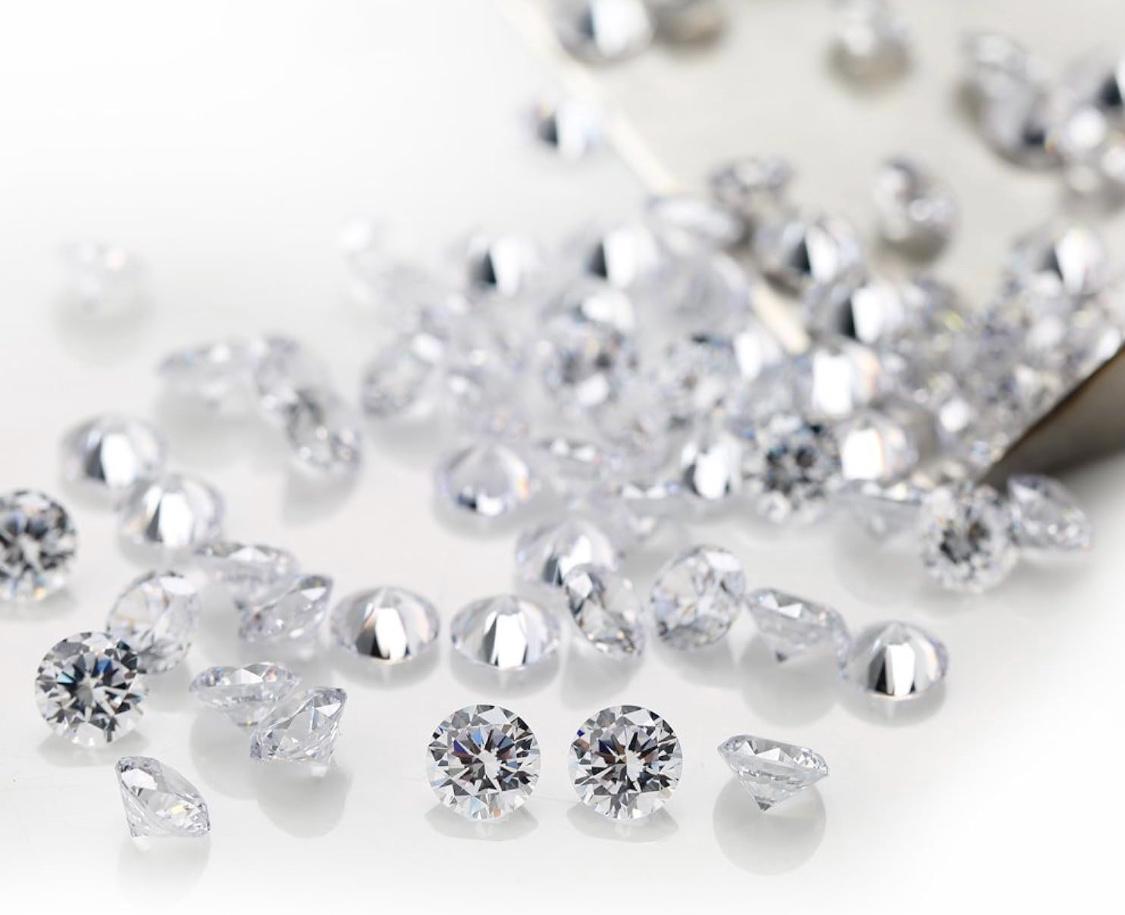 1000 Pezzi Pietre Rotonde Cubic Zirconia, Qualit&agrave; 5A, Trasparenti (CLEAR), Dimensioni Da 1,0 A 3,0 Mm, Marca CZCUBIC