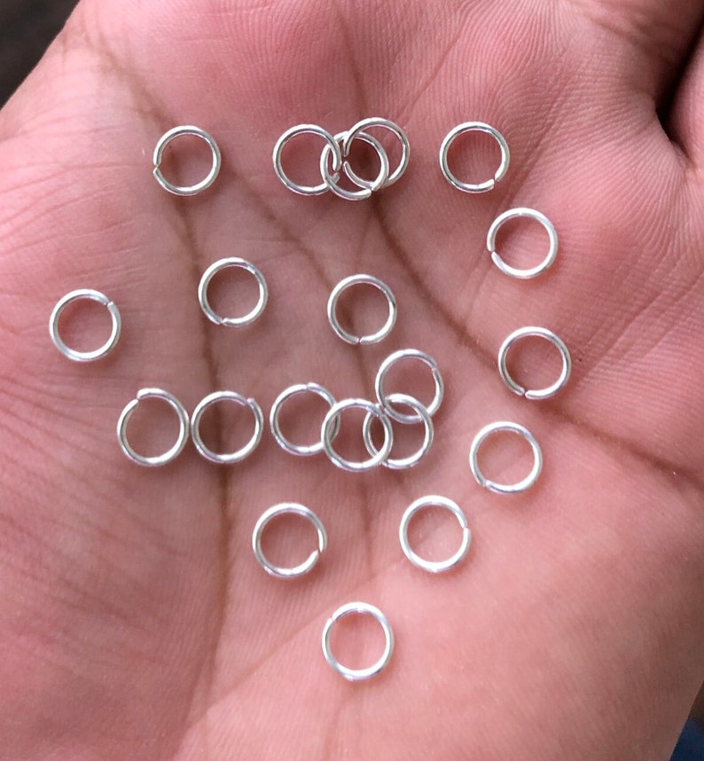7mm 275pc Silver Jump Rings, Open / Split Silver Plated Open Round Jump