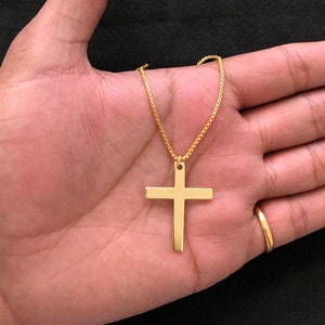 Collier croix en or 14 carats, cadeau de Noël, collier croix délicat pour femme, collier croix en or minimal, cadeau pour chrétien, cadeau de demoiselle d&#39;honneur