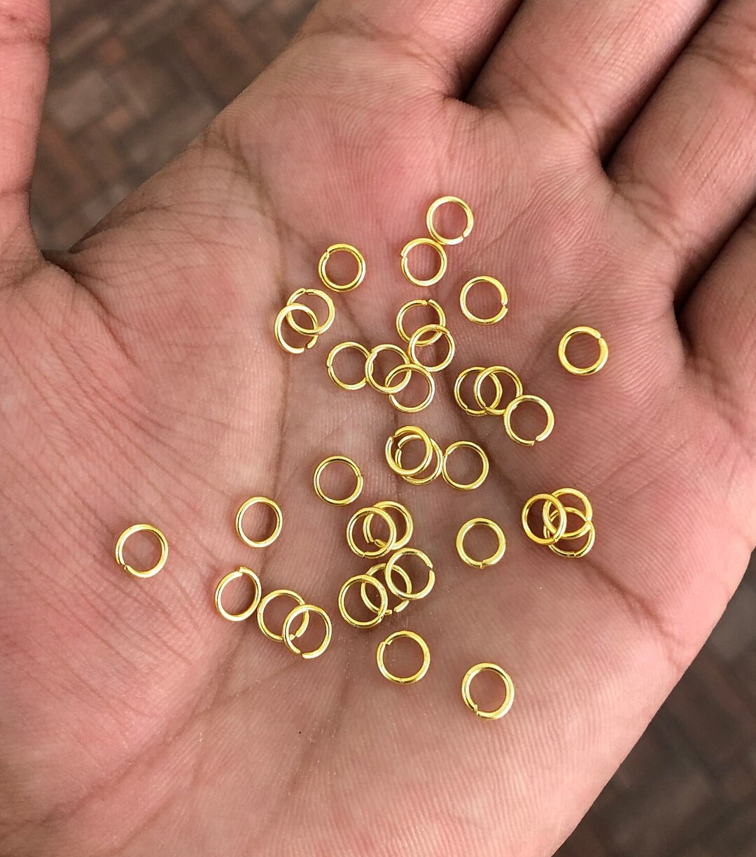 Buy 6mm 300pc Gold Jump Rings Open / Split Gold Plated Open Online in