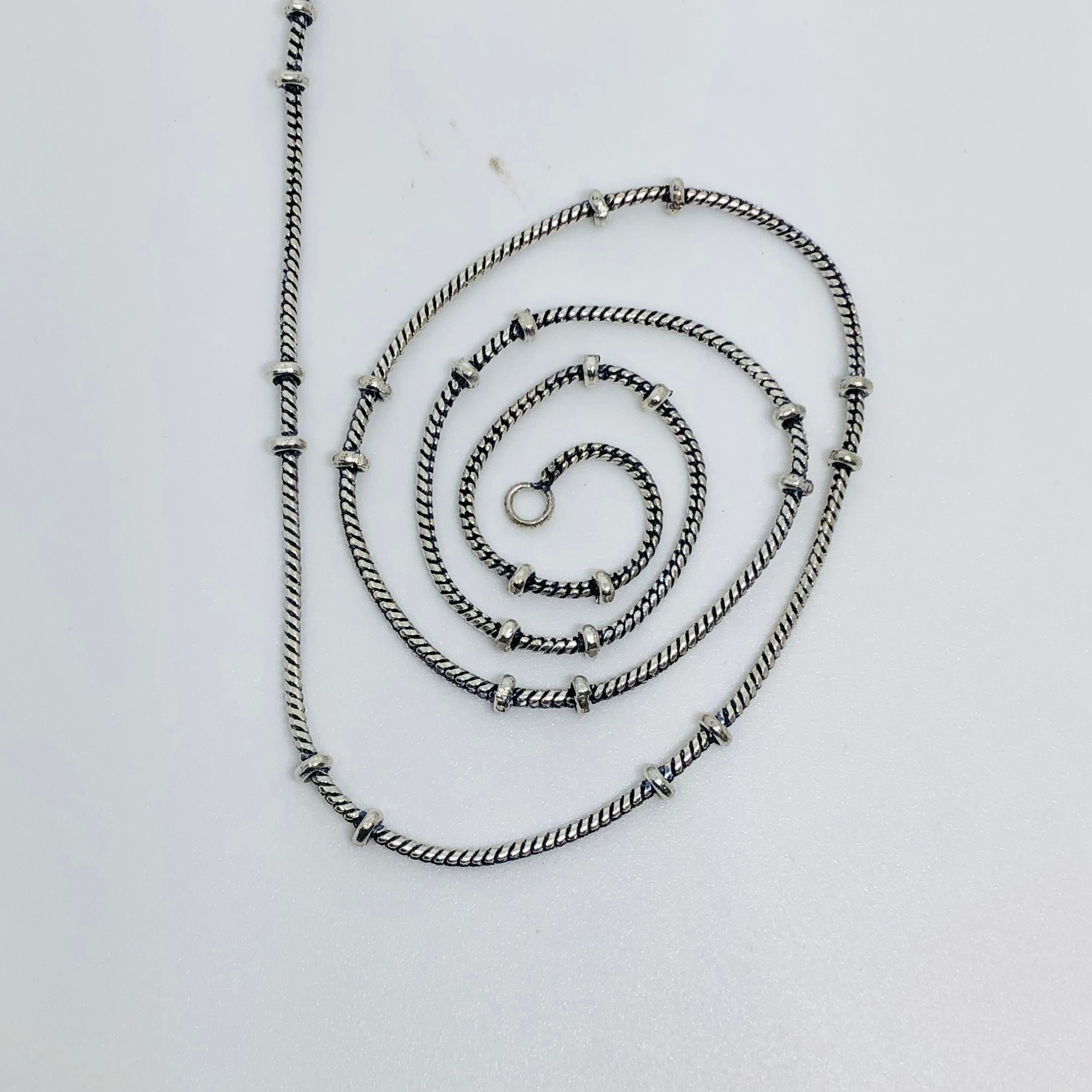 Foxtail Chain 925 Silver Plated Chain Thin Chain Foxtail Chain With