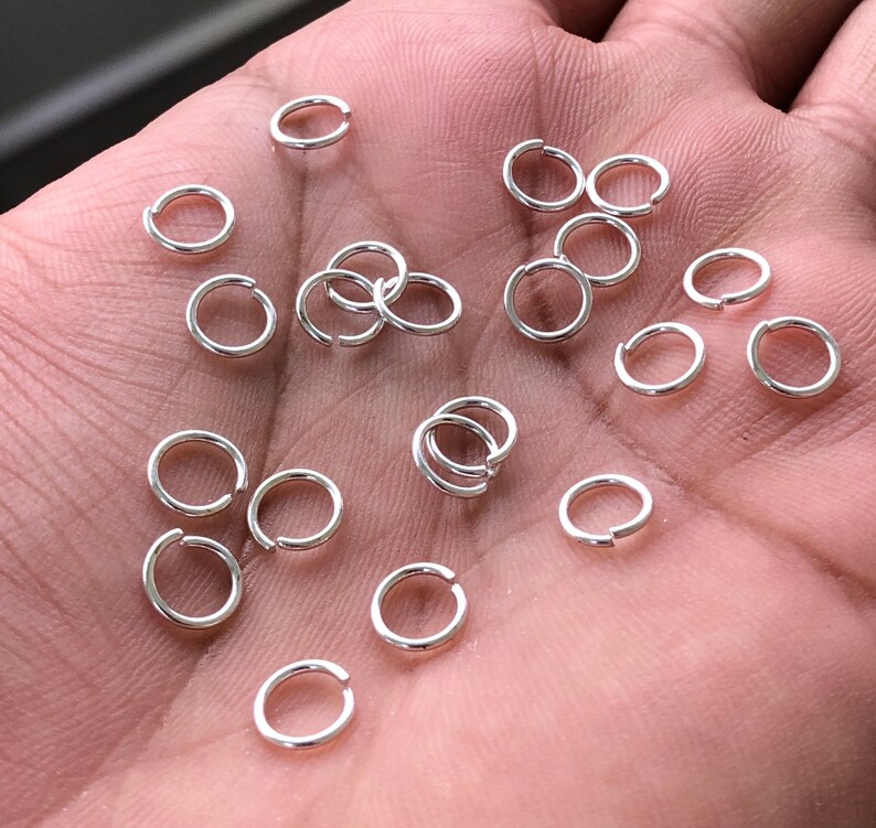 7mm 275pc Silver Jump Rings, Open / Split Silver Plated Open Round Jump