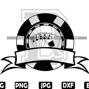 Poker svg | Royal Flush Png | Poker Cards Svg | Royal Flush Split Name | Royal Flush Custom Name Cards Svg | Svg Png Eps Dxf Jpg