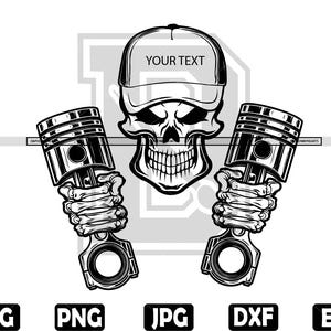 Skull Mechanic Svg | Skull Svg | Personalize Svg | Repair Svg | Svg Png Eps Dxf Jpg