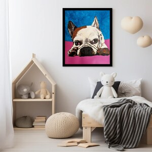 Adorabile STAMPA BULLDOG francese - Perfetta per gli amanti dei cani e per l'arredamento della casa