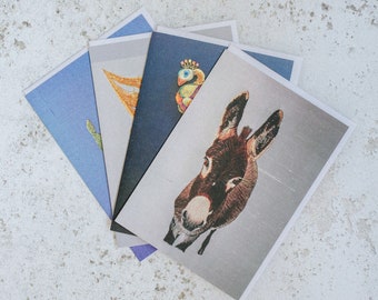 Pack of 4 greeting cards,greeting cards,multipack greeting cards,Blank greeting cards pack