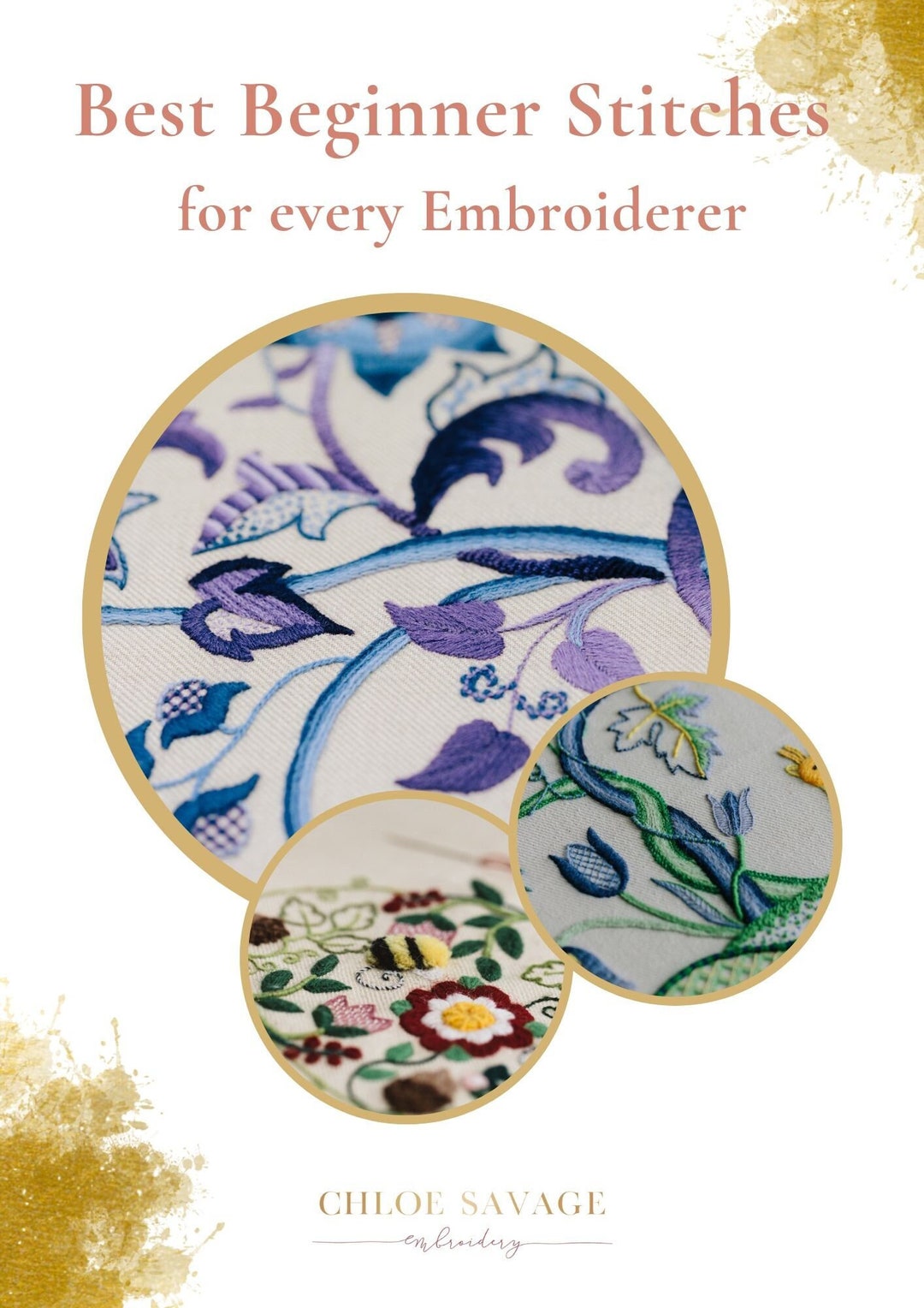Beginners Embroidery Stitches,basic Embroidery Stitches Printable ...