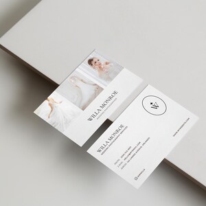 Willa Visitenkarte Vorlage | Moderne Visitenkarte | Canva Bearbeitbare Visitenkarte für Profis | Sofortdownload | Personalisierbar